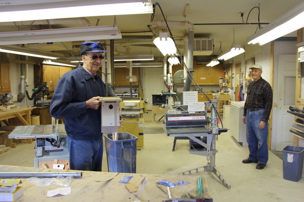 Landis Home's woodshop with Shenk Brothers